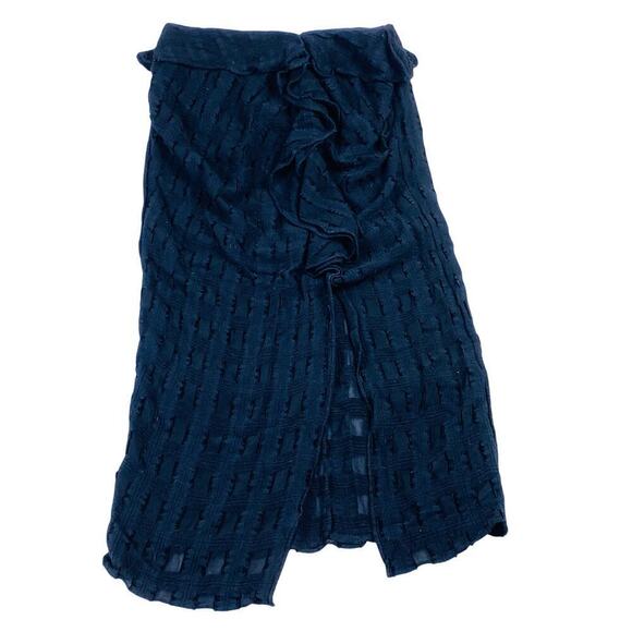 Rachel Comey Dresses & Skirts - Rachel Comey Black Ruffled Side Slit Skirt Size 4